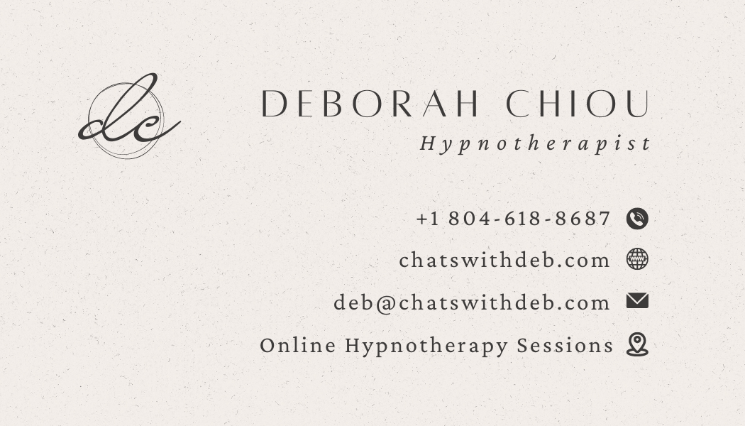 Contact Chats With Deb, online hypnotherapy